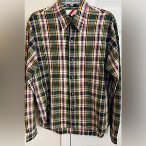 Best Made Co Multicolored Men’s L Linen & Cotton Blend Long Sleeve Button Down‎